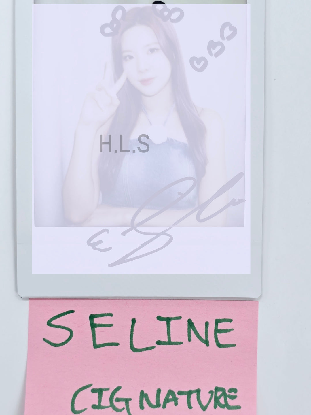 Seline (Of Cignature) "Sweetie but Saltie" - Hand Autographed(Signed) Polaroid [25.4.8]