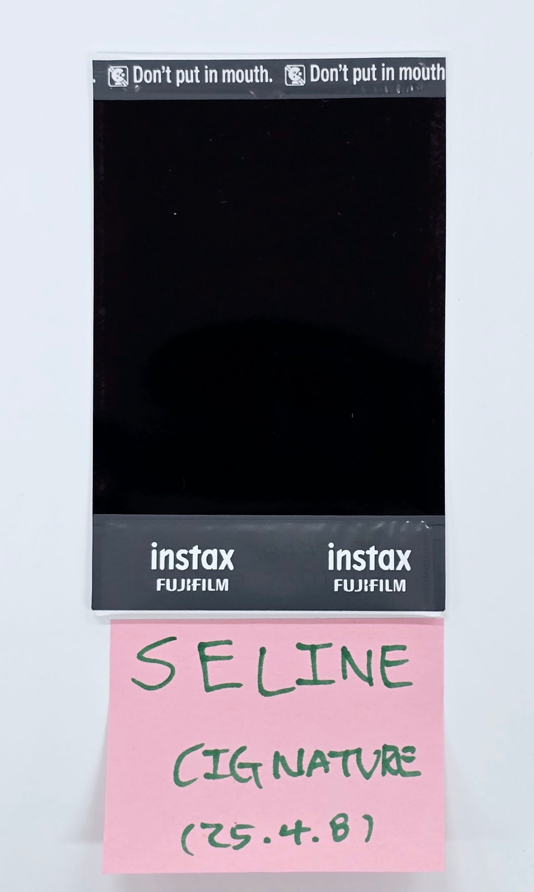 Seline (Of Cignature) "Sweetie but Saltie" - Hand Autographed(Signed) Polaroid [25.4.8]