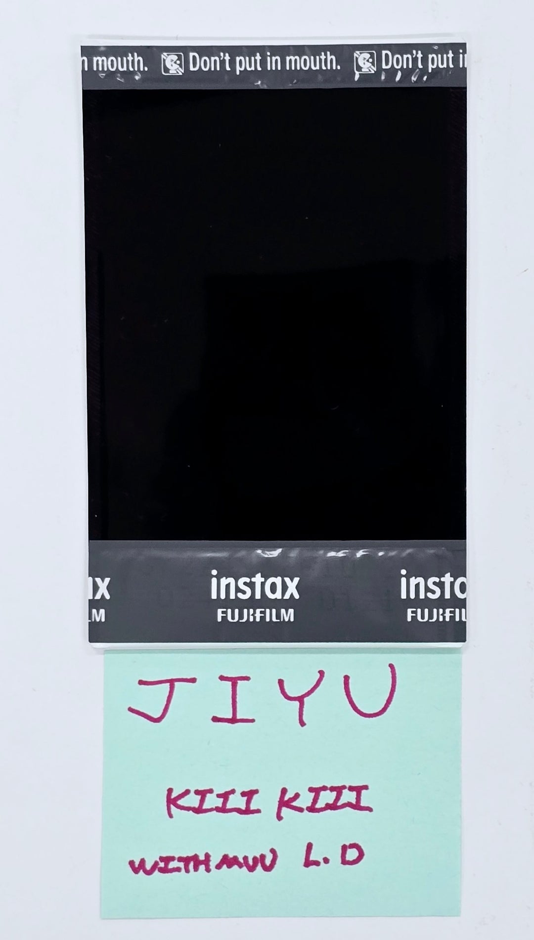 JIYU (Of KiiiKiii) "UNCUT GEM" - Hand Autographed(Singed) Polaroid [25.4.9]
