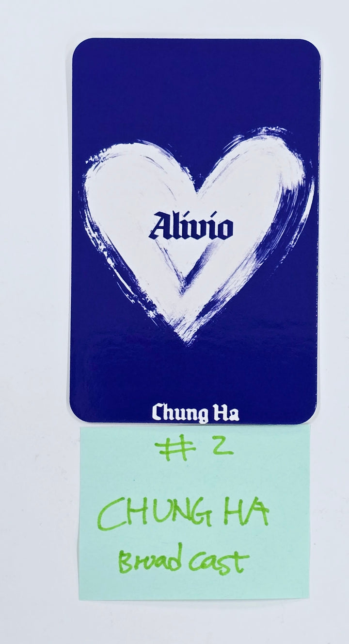 Chung Ha "Alivio" - Broadcast Photocard [25.4.9] - Must Read !