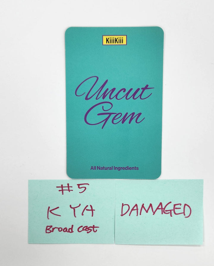 KiiiKiii "UNCUT GEM" - Broadcast Photocard [25.4.9] - Must Read !