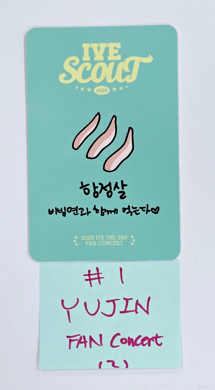 IVE "SCOUNT" 2025 IVE THE 3RD FAN CONCERT - Dive Zone Photocard (Restocked) [25.4.9]