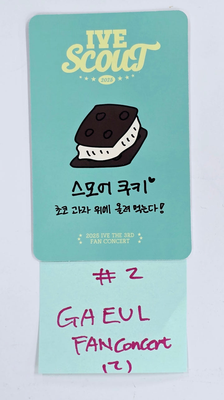 IVE "SCOUNT" 2025 IVE THE 3RD FAN CONCERT - Dive Zone Photocard (Restocked) [25.4.9]