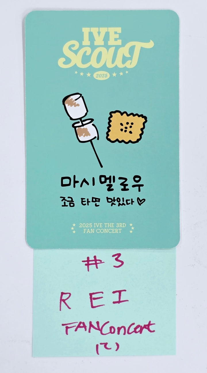 IVE "SCOUNT" 2025 IVE THE 3RD FAN CONCERT - Dive Zone Photocard (Restocked) [25.4.9]