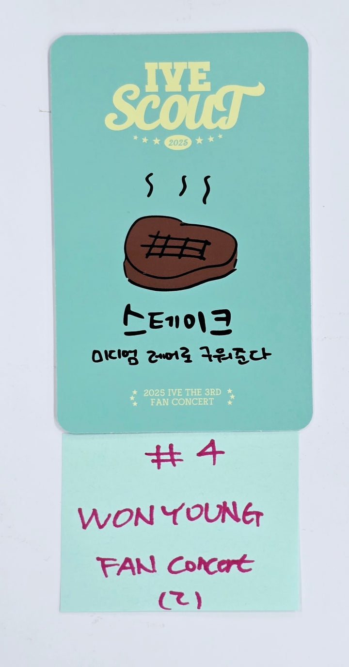 IVE "SCOUNT" 2025 IVE THE 3RD FAN CONCERT - Dive Zone Photocard (Restocked) [25.4.9]