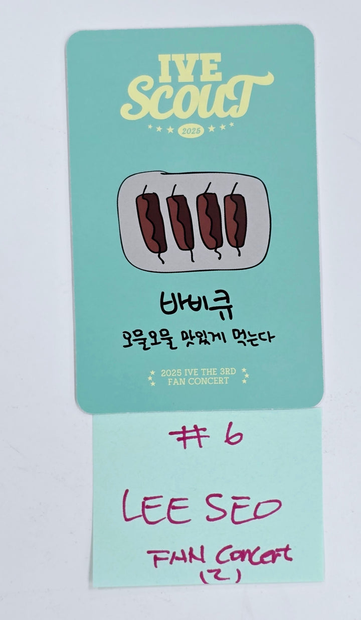 IVE "SCOUNT" 2025 IVE THE 3RD FAN CONCERT - Dive Zone Photocard (Restocked) [25.4.9]