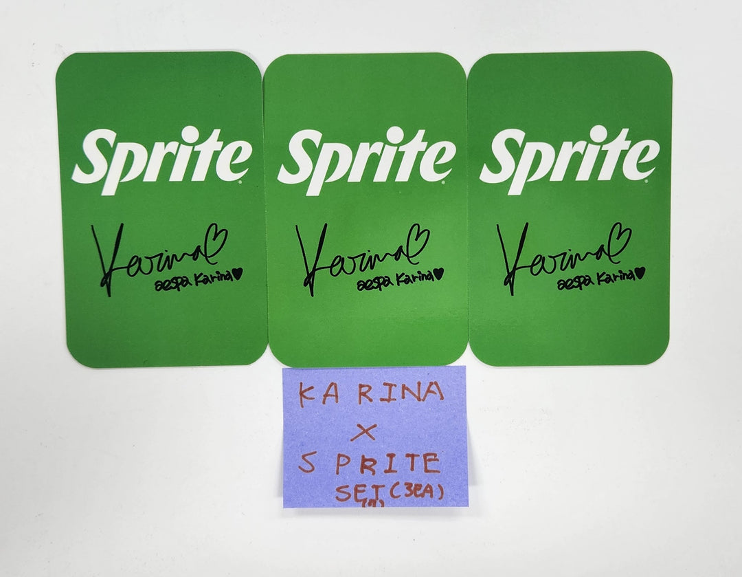 Karina (Of Aespa) - Sprite Event Photocards Set (3EA) [25.4.11]