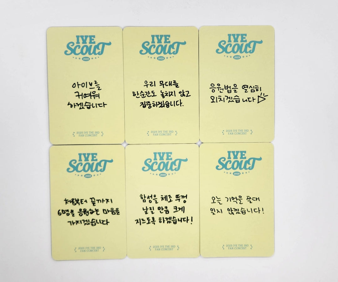 IVE "SCOUNT" 2025 IVE THE 3RD FAN CONCERT - Dive Zone Photocard [25.4.11]