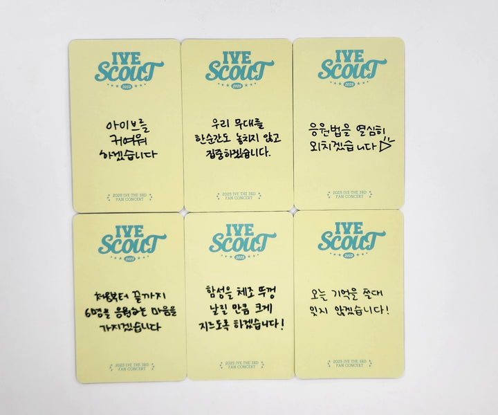 IVE "SCOUNT" 2025 IVE THE 3RD FAN CONCERT - Dive Zone Photocard [25.4.11]