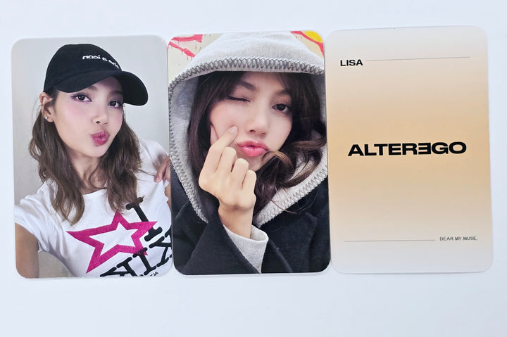 LISA (Of Black Pink) "Alter Ego" - Dear My Muse Fansign Event photocard [Jewel Case Ver.] [25.4.14]