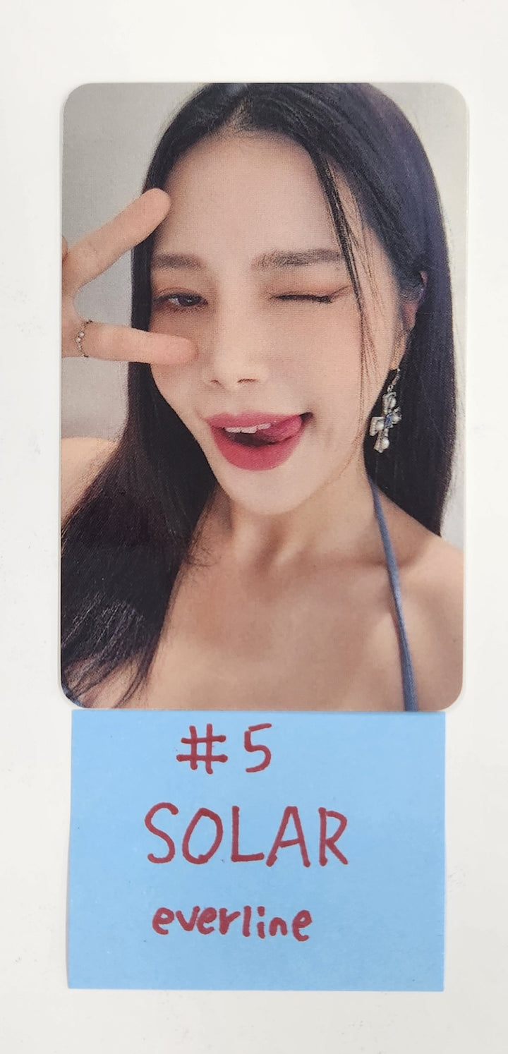 SOLAR (Of MAMAMOO) "WANT " - Everline Fansign Event Photocard [PLVE Ver.] [25.4.15]