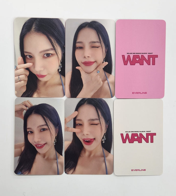 SOLAR (Of MAMAMOO) "WANT " - Everline Fansign Event Photocard [PLVE Ver.] [25.4.15]