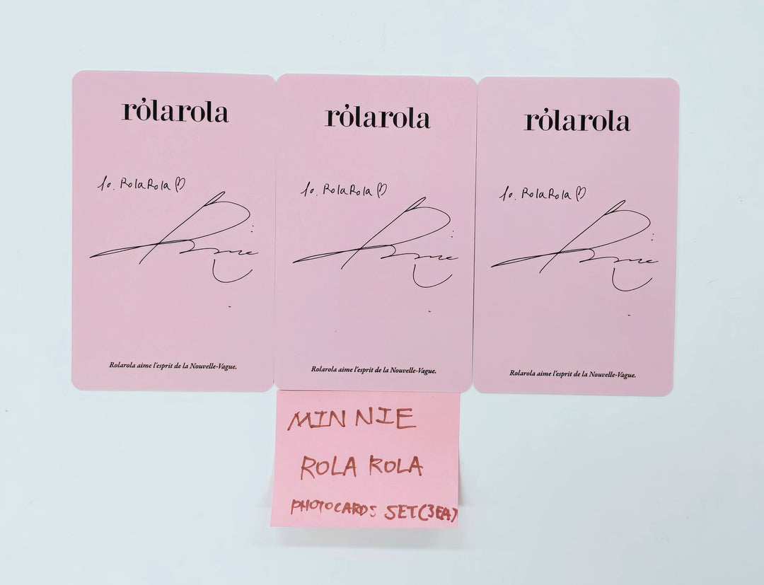 Minnie (Of (G) I-DLE) - ROLAROLA Event Photocards Set (3EA) [25.4.16]