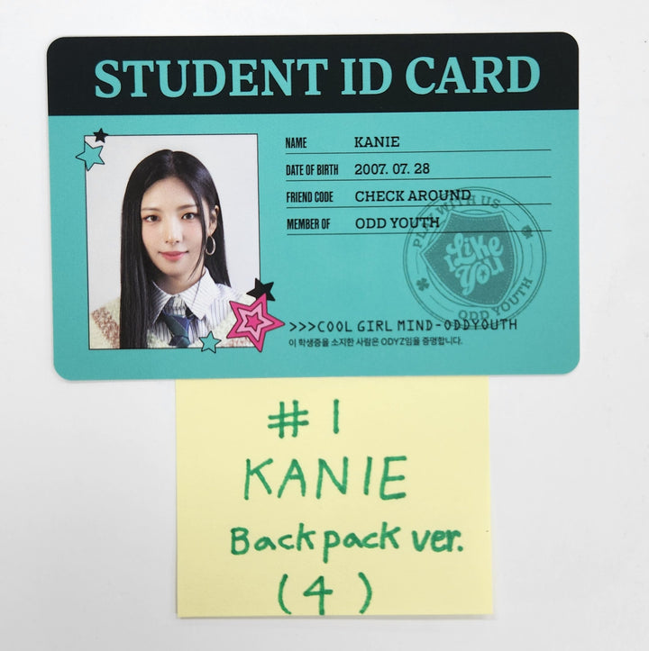 ODD YOUTH "I LIKE YOU" - Official Photocard [Back Pack Ver.] [25.4.16]