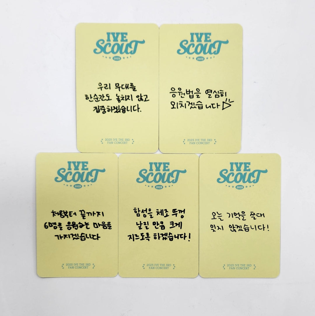 IVE "SCOUNT" 2025 IVE THE 3RD FAN CONCERT - Dive Zone Photocard [25.4.16]