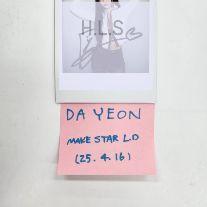 Dayeon (Of Kep1er) "TIPI-TAP" - Hand Autographed(Signed) Polaroid [25.4.16]