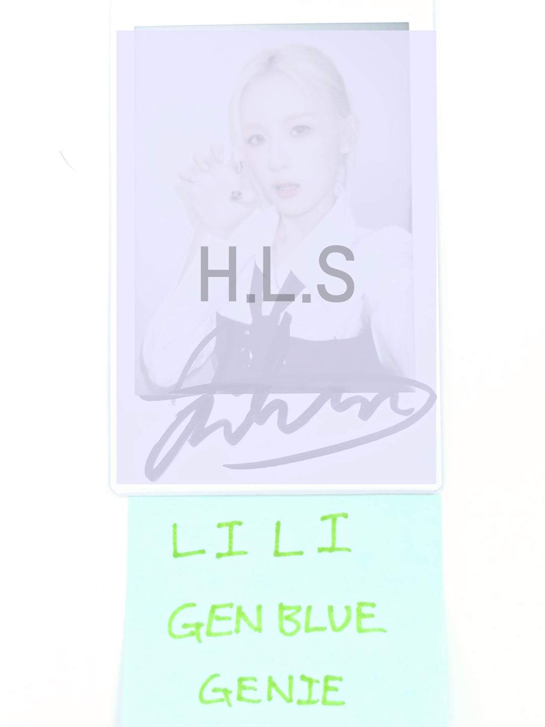LILI (Of GENBLUE) "ACT LIKE THAT" - Hand Autographed(Signed) Polaroid [25.4.17]