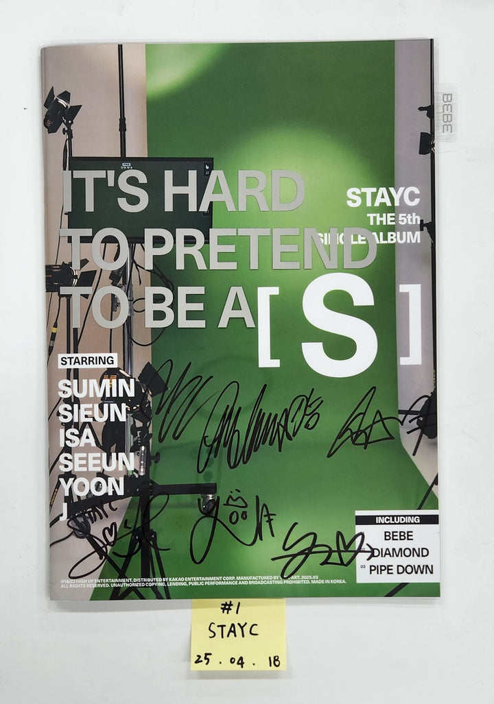 STAYC "S", UNIS "SWICY", WHIB "BANG OUT" - Hand Autograhped(Signed) Promo Album [25.4.18]