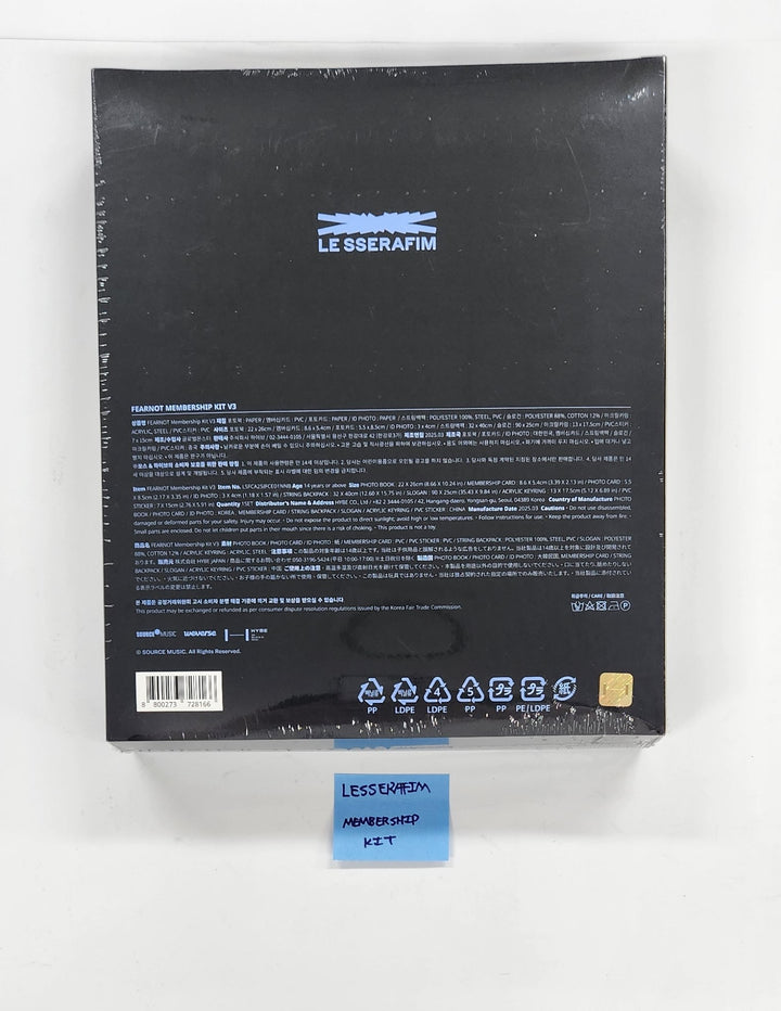 Lesserafim "FEARNOT"- Official FEARNOT MEMBERSHIP KIT [25.4.18]