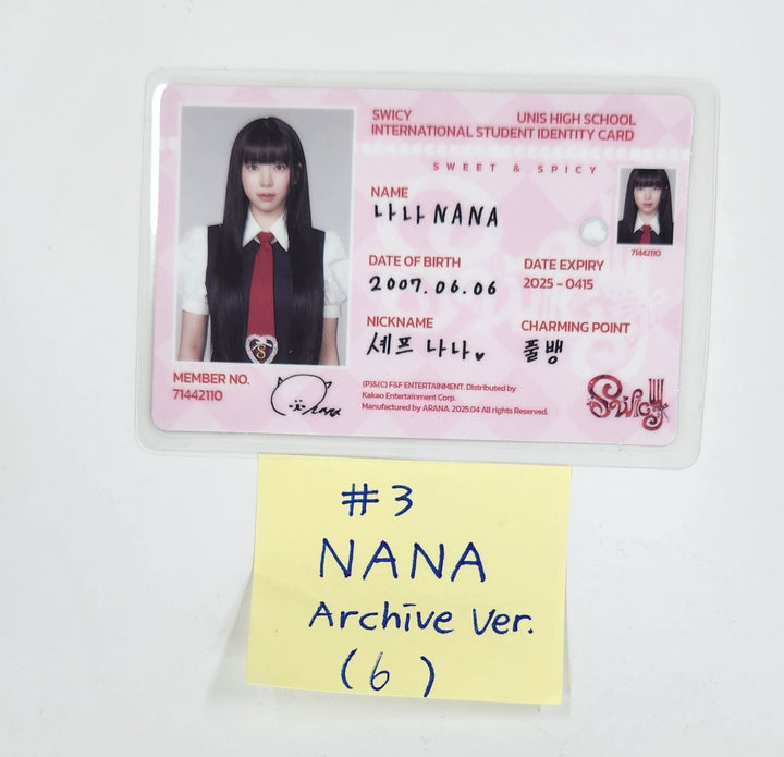 UNIS "SWICY" - Official Photocard [Archive Ver.] [25.4.18]