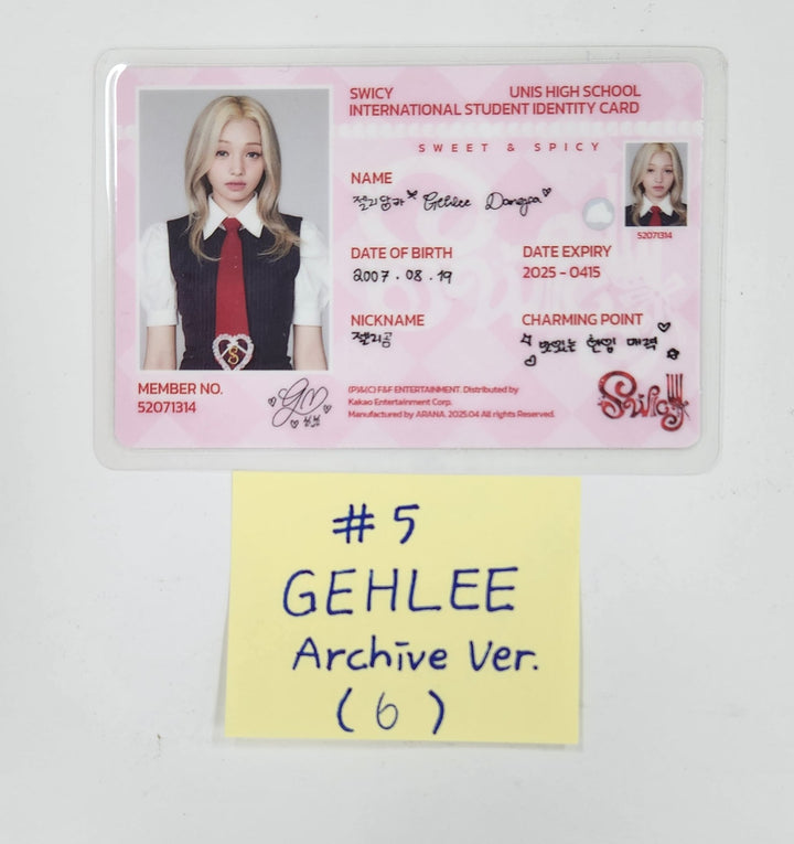 UNIS "SWICY" - Official Photocard [Archive Ver.] [25.4.18]
