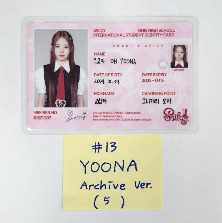 UNIS "SWICY" - Official Photocard [Archive Ver.] [25.4.18]