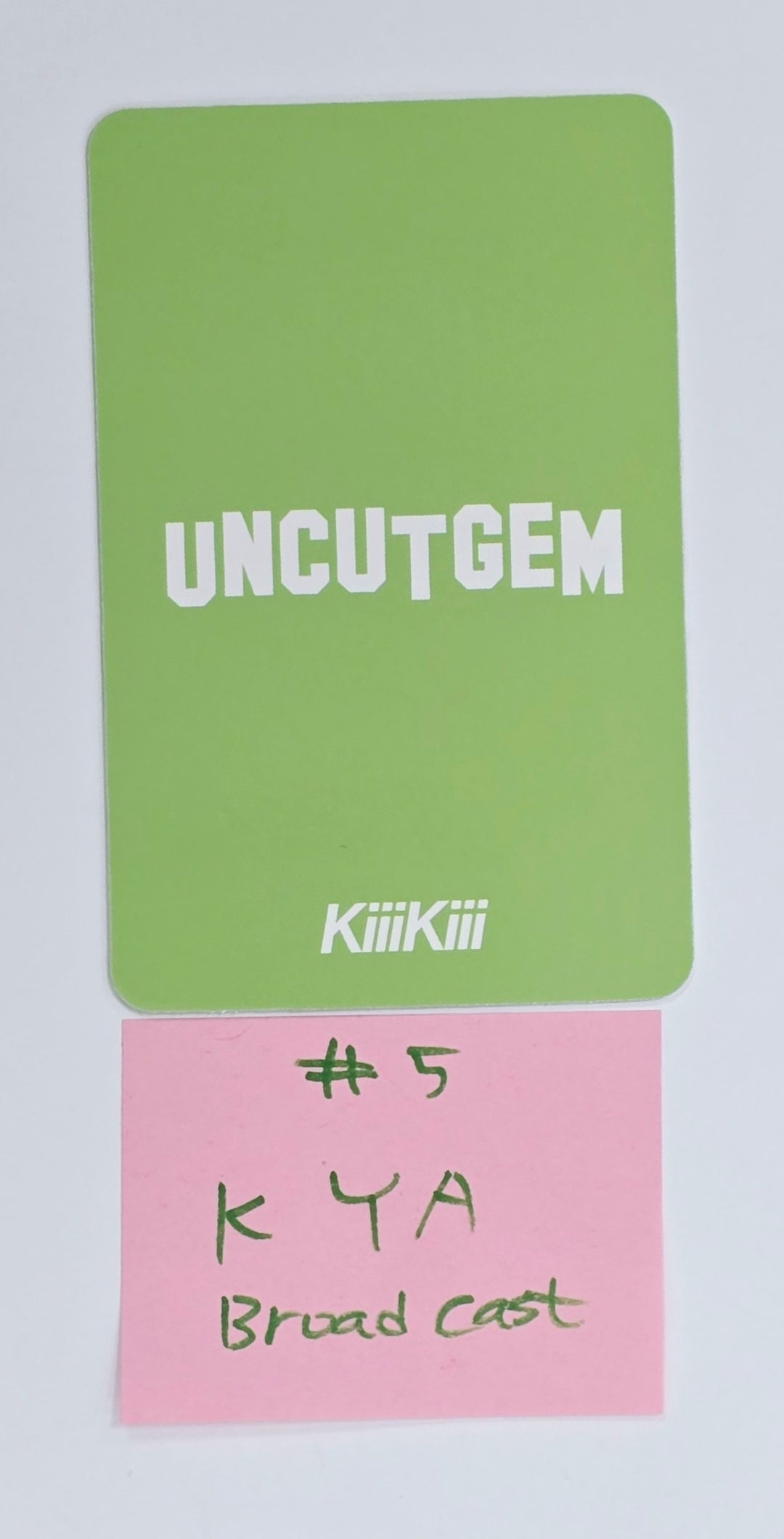 KiiiKiii "UNCUT GEM" - Broadcast Photocard [25.4.22]