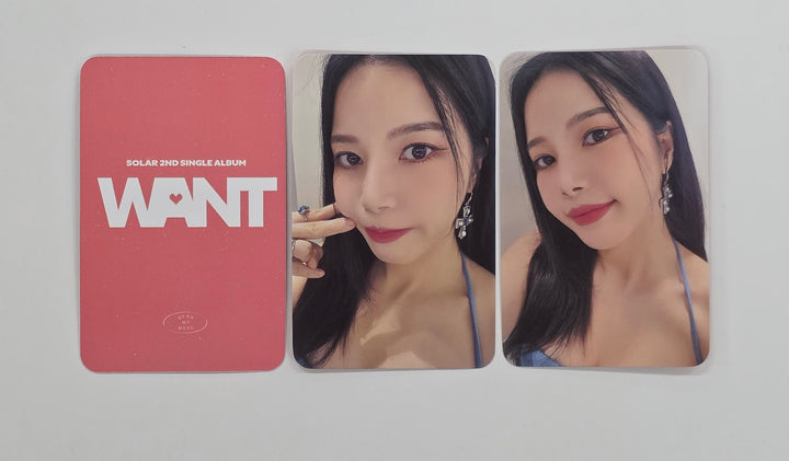 SOLAR (Of MAMAMOO) "WANT " - Dear My Muse Fansign Event Photocard [PLVE Ver.] [25.4.23]