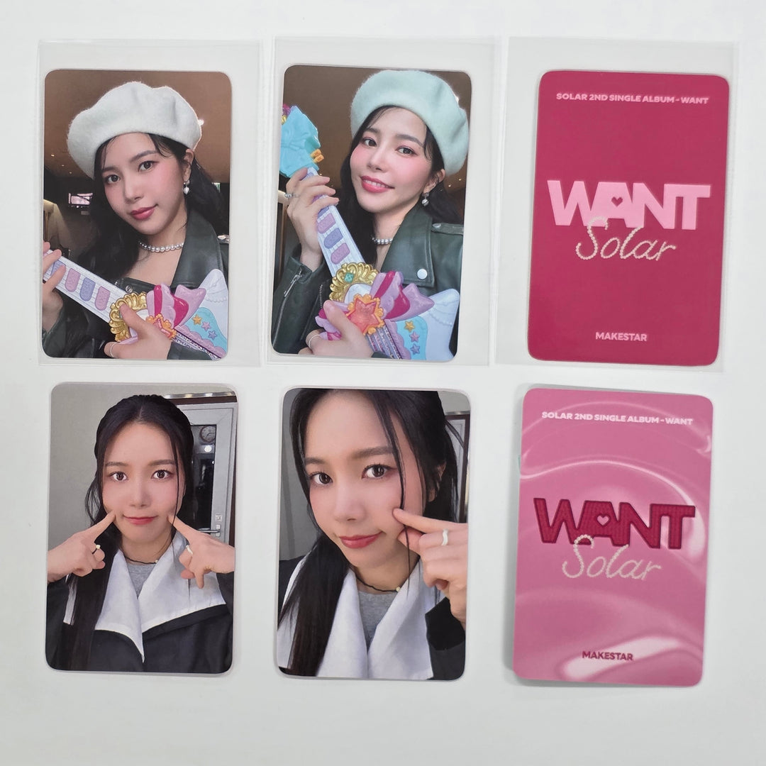 SOLAR (Of MAMAMOO) "WANT " - Makestar Fansign Event Photocard [25.4.24]