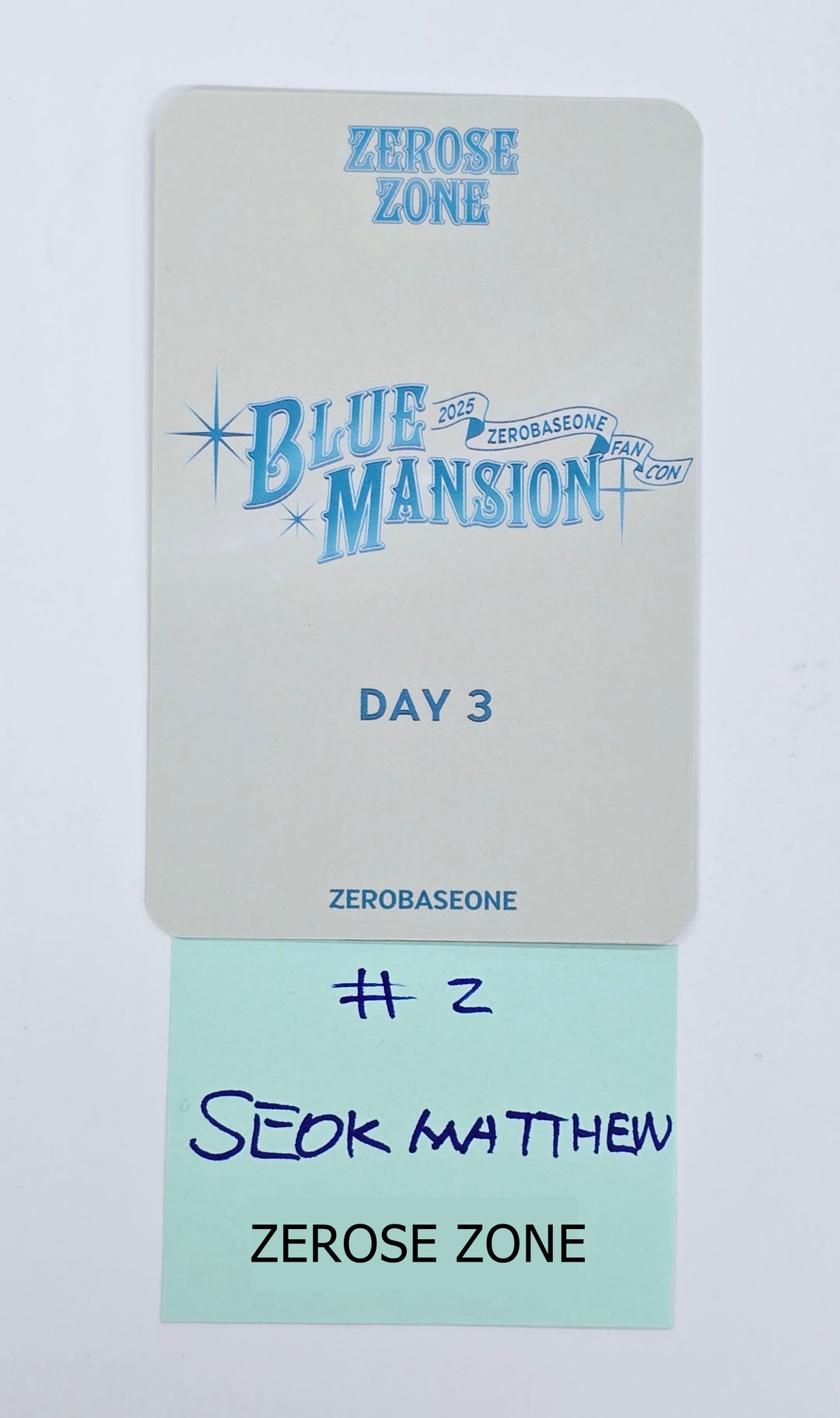 ZEROBASEONE(ZB1) "BLUEMANSION" 2025 FANCON - ZEROSE ZONE Photocard [25.4.24]