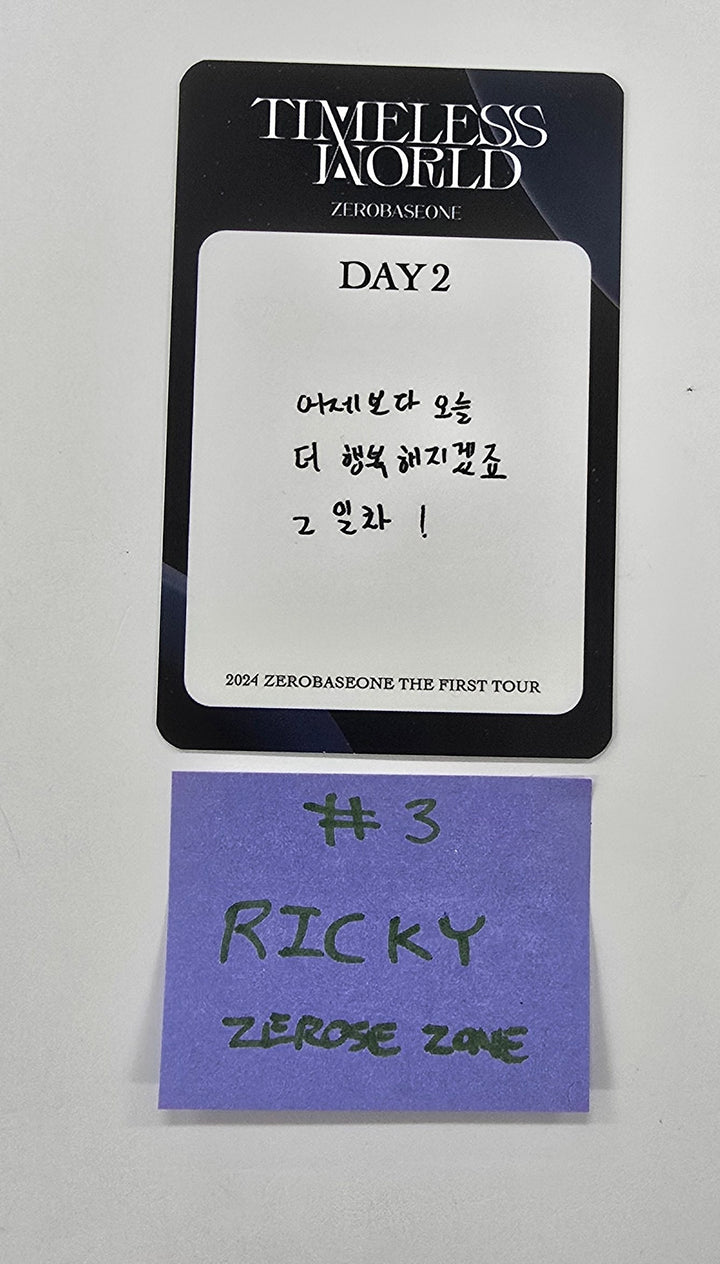 ZEROBASEONE(ZB1) "BLUEMANSION" 2025 FANCON - ZEROSE ZONE Photocard [25.4.28]