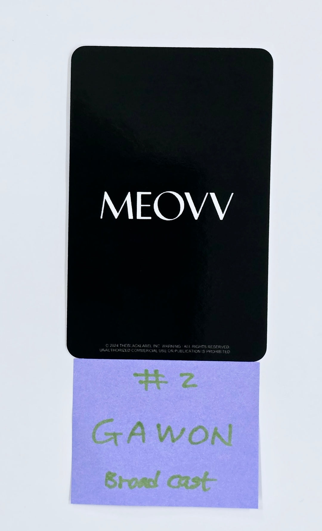 MEOVV "MEOW" - Broadcast Photocard [25.4.28]