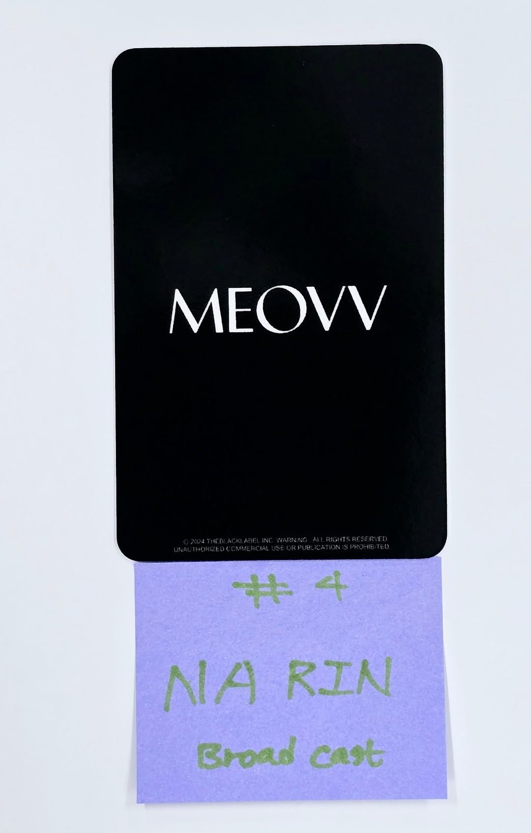 MEOVV "MEOW" - Broadcast Photocard [25.4.28]