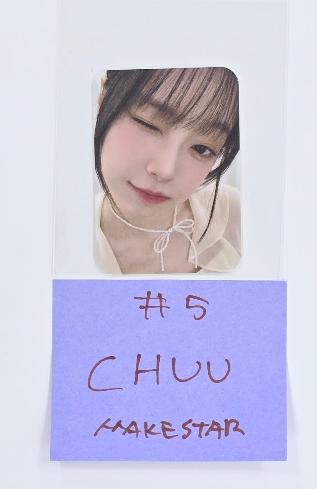 CHUU "Only cry in the rain" - Makestar Fansign Event Photocard [25.4.28]