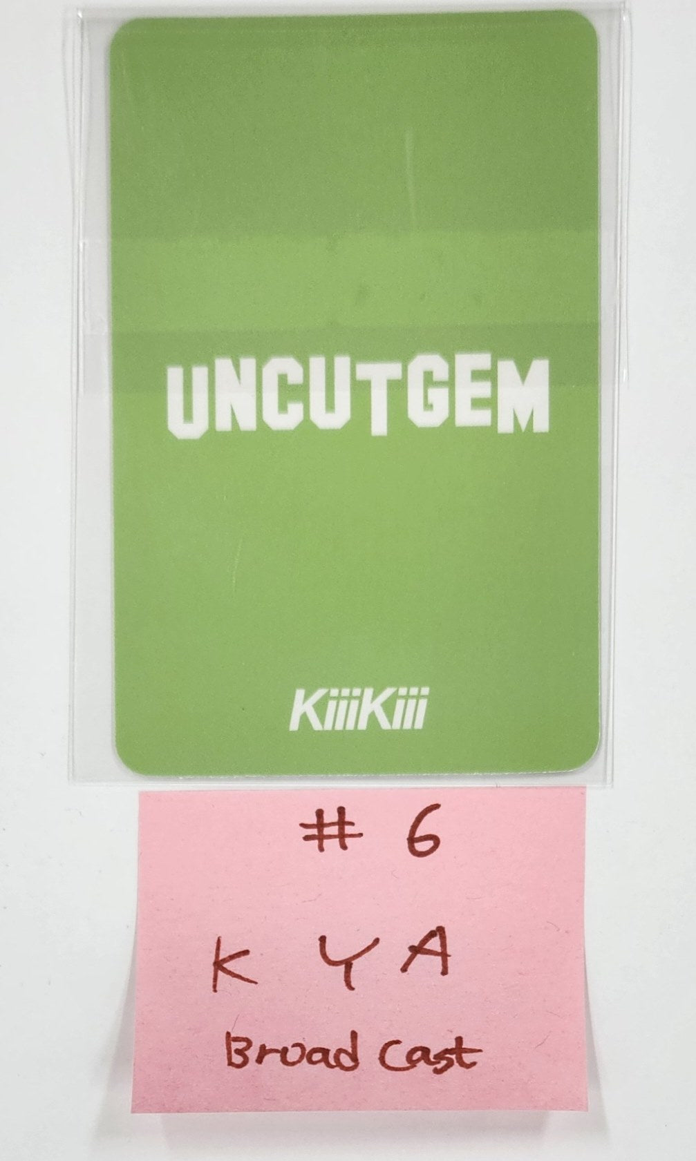 KiiiKiii "UNCUT GEM" - Broadcast Photocard [25.4.29]