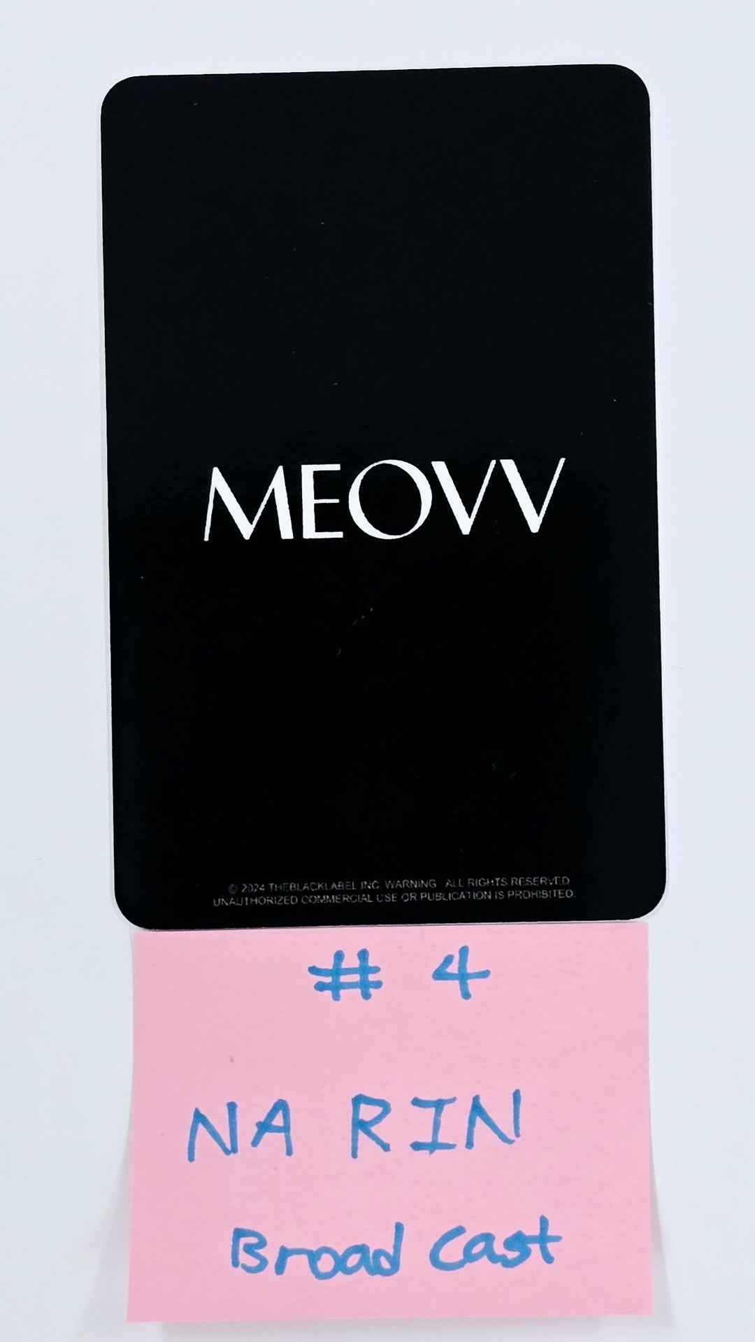 MEOVV "MEOW" - Broadcast Photocard [25.4.29]