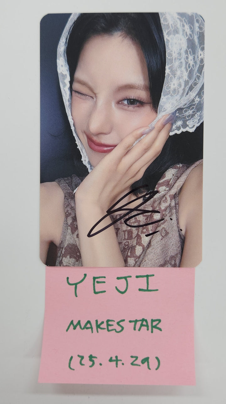 YEJI (Of ITZY) "Air" - Hand Autographed(Signed) Photocard [25.4.29]