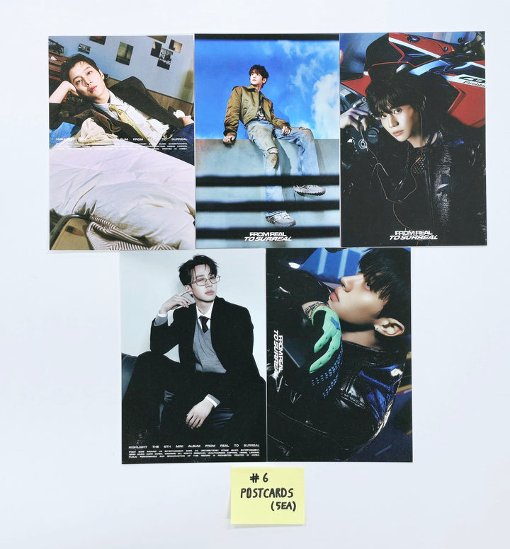 HIGHLIGHT "From Real to Surreal" - Official Photocard, Postcards set (5EA) [25.4.30]