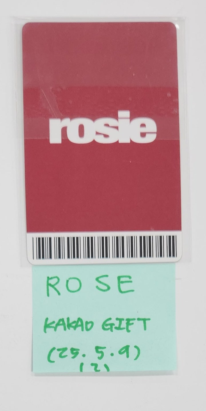 ROSÉ (of Black Pink) "rosie" - KAKAO Gift Photocard [25.5.9]