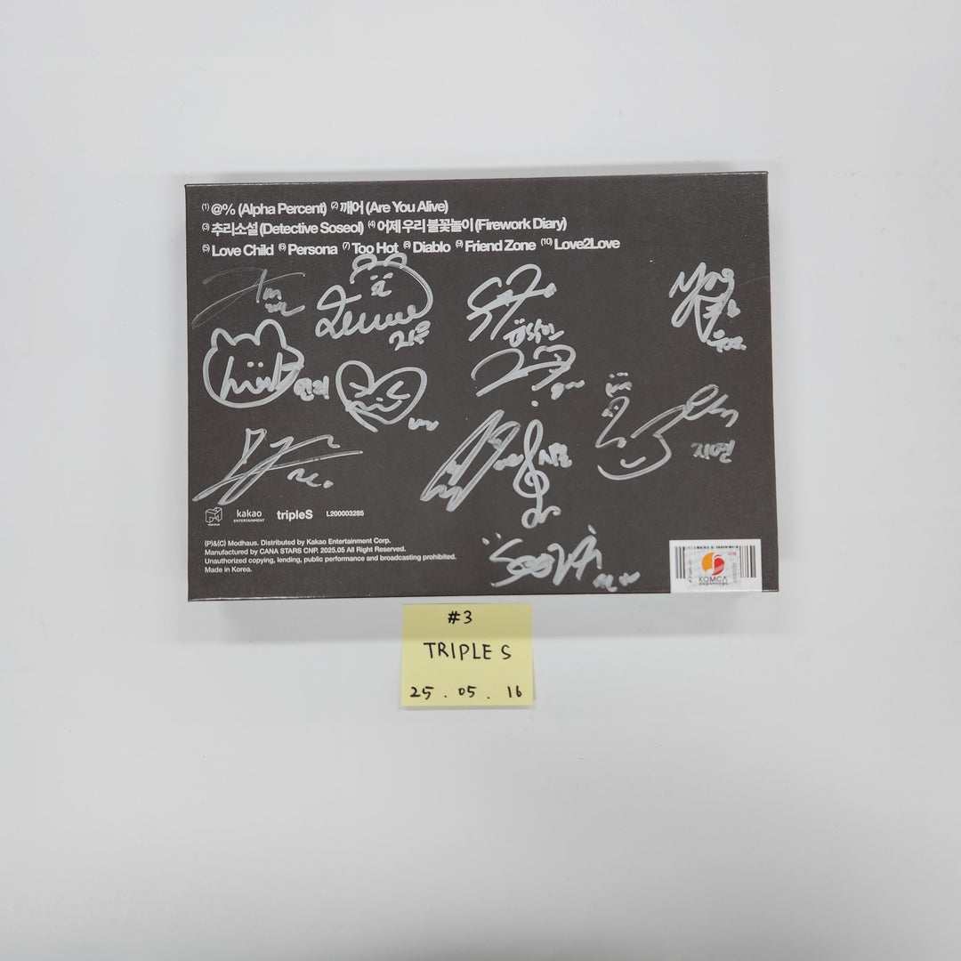 MEOVV "My Eyes Open VVIDE", TripleS "Assemble25", TripleS "Visionary Vision <performante>" - Hand Autographed(Signed) Promo Album [25.05.16] (Restocked 7/4)