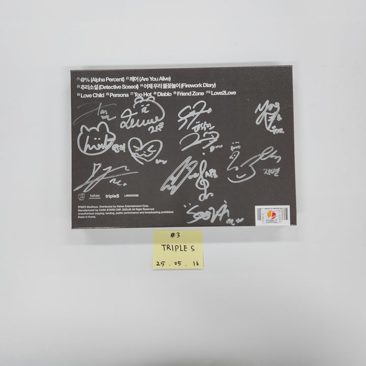 MEOVV "My Eyes Open VVIDE", TripleS "Assemble25", TripleS "Visionary Vision <performante>" - Hand Autographed(Signed) Promo Album [25.05.16] (Restocked 7/4)