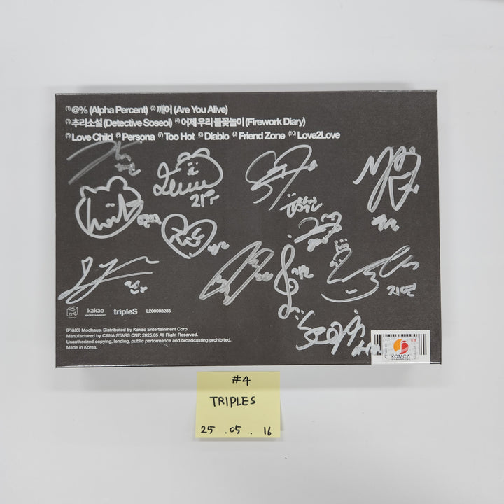 MEOVV "My Eyes Open VVIDE", TripleS "Assemble25", TripleS "Visionary Vision <performante>" - Hand Autographed(Signed) Promo Album [25.05.16] (Restocked 7/4)