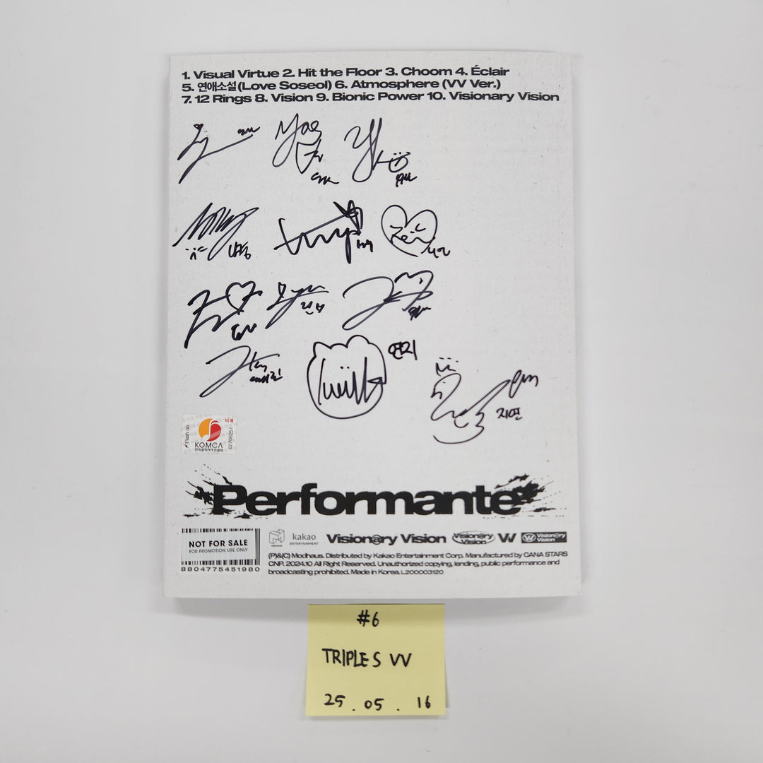 MEOVV "My Eyes Open VVIDE", TripleS "Assemble25", TripleS "Visionary Vision <performante>" - Hand Autographed(Signed) Promo Album [25.05.16] (Restocked 7/4)