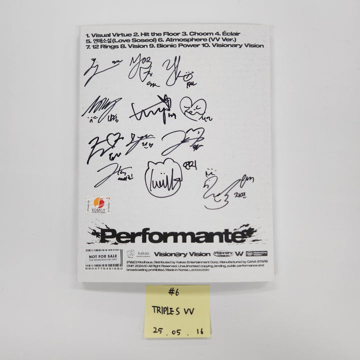 MEOVV "My Eyes Open VVIDE", TripleS "Assemble25", TripleS "Visionary Vision <performante>" - Hand Autographed(Signed) Promo Album [25.05.16] (Restocked 7/4)
