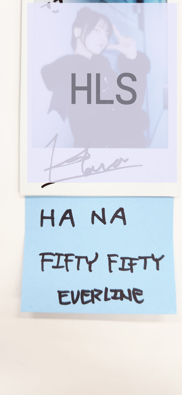 Hana (Of FIFTY FIFTY) "Day &amp; Night" - Hand Autographed(Signed) Polaroid [25.5.20]