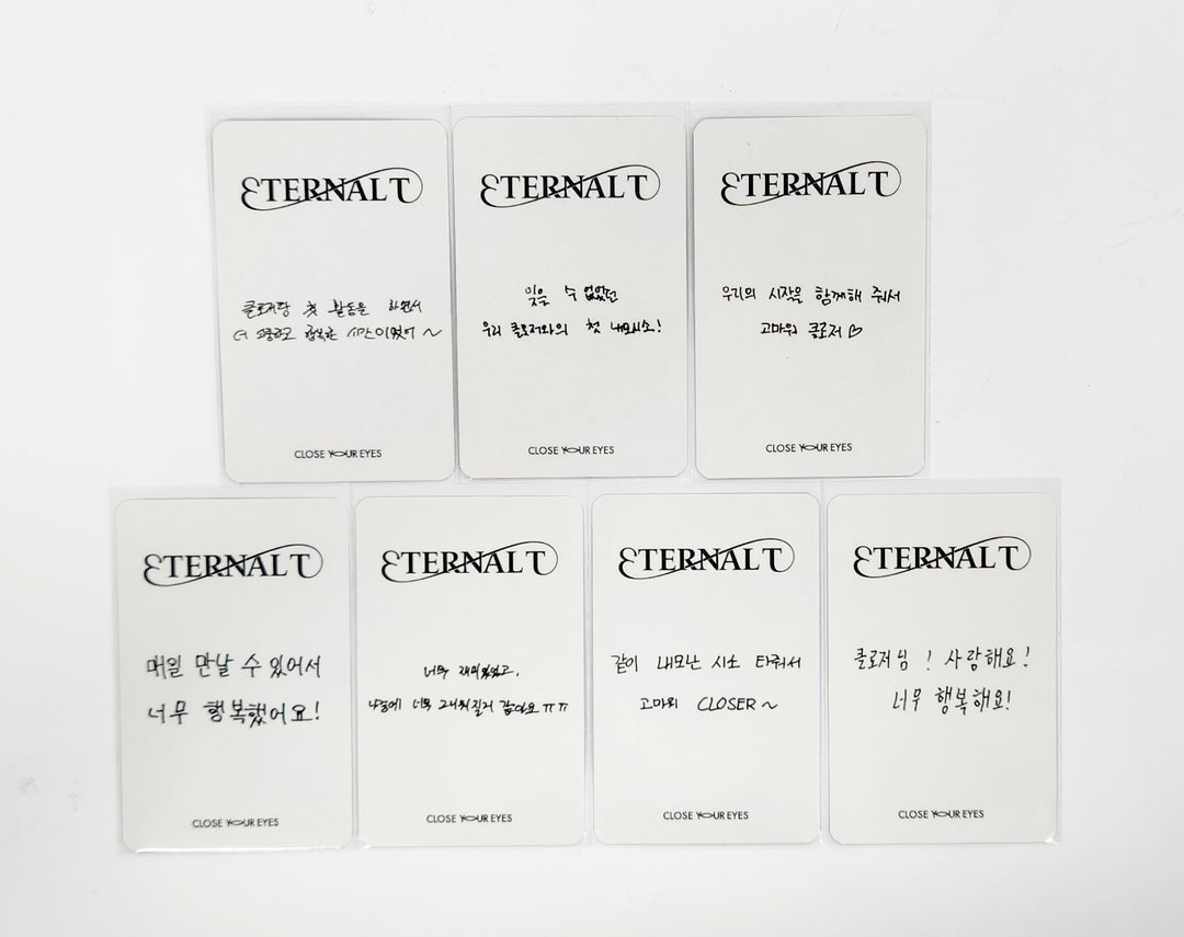 CLOSE YOUR EYES "ETERNALT" - Fan Meeting Event Photocard [25.5.20]