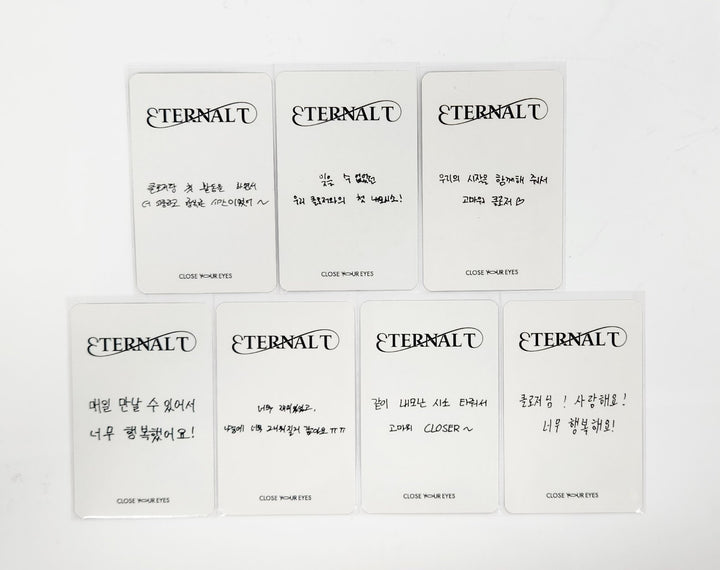 CLOSE YOUR EYES "ETERNALT" - Fan Meeting Event Photocard [25.5.20]