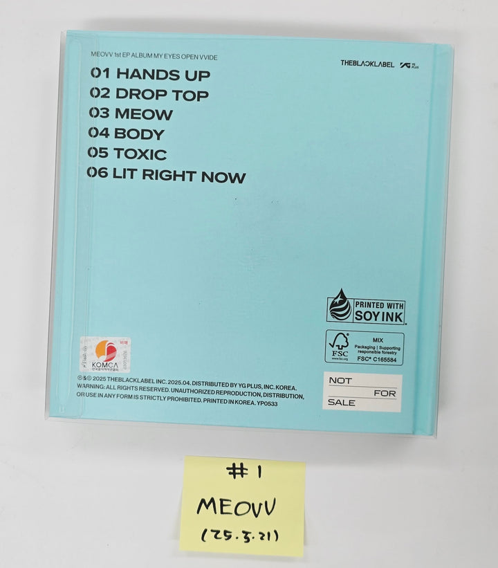MEOVV "MY EYES OPEN VVIDE" - Hand Autographed(Signed) Promo Album [25.5.21]