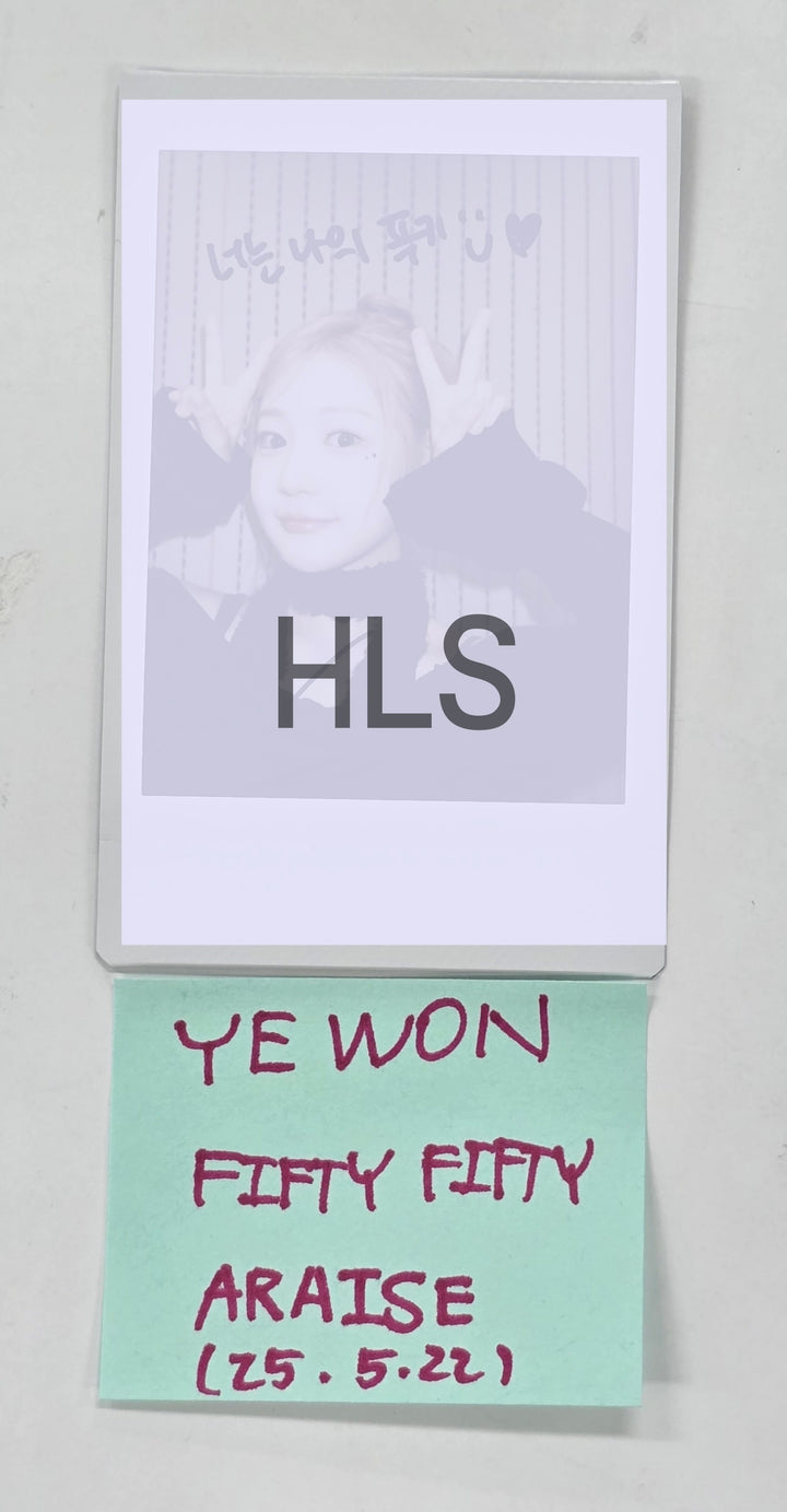 Yewon (Of FIFTY FIFTY) "Day &amp; Night" - Hand Autographed(Signed) Polaroid [25.5.22]