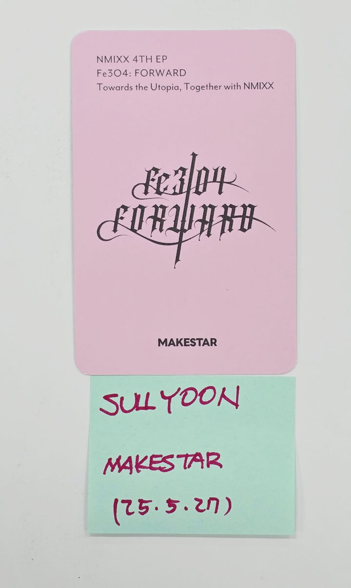 Sullyoon (Of NMIXX) "Fe3O4: FORWARD" - Hand Autographed(Signed) Photocard [25.5.27]